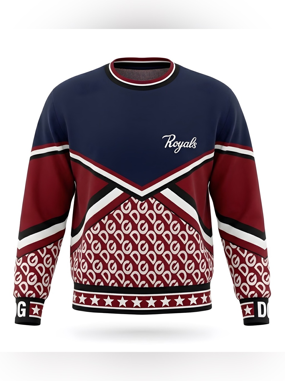 Dolce & Gabbana Multicolor DG Mania Print Jersey Crew Neck Sweatshirt 25”x 21”